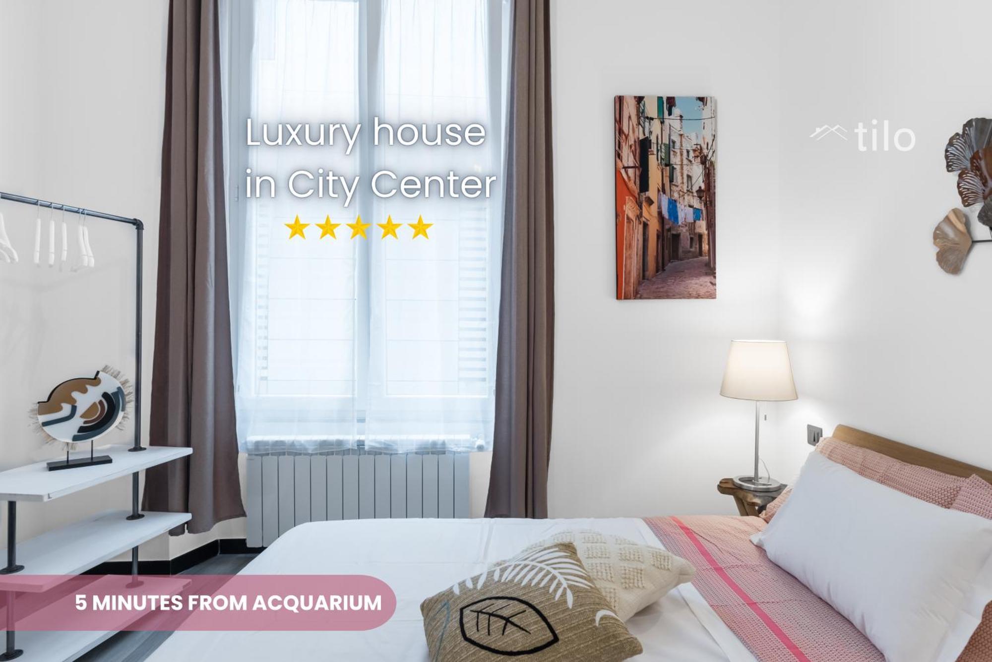 Acquario 5 Minuti, 1Br , Free A-C, Wifi & Netflix "City Center" By Tilo Genua Exterior foto
